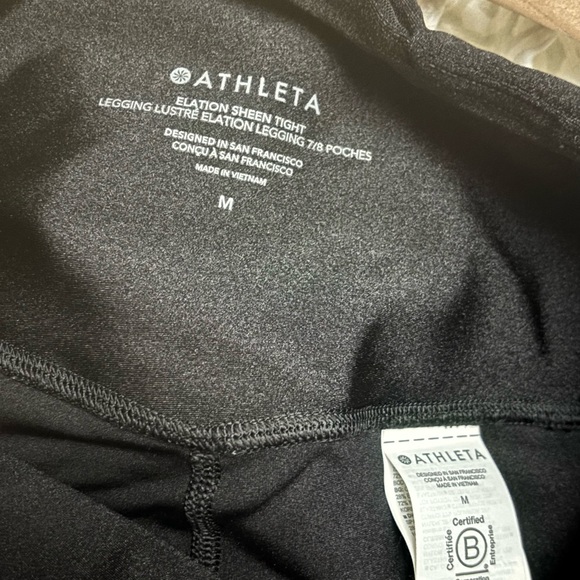 Athleta Elation Sheen Tight 7/8 - Size M - Picture 7 of 7